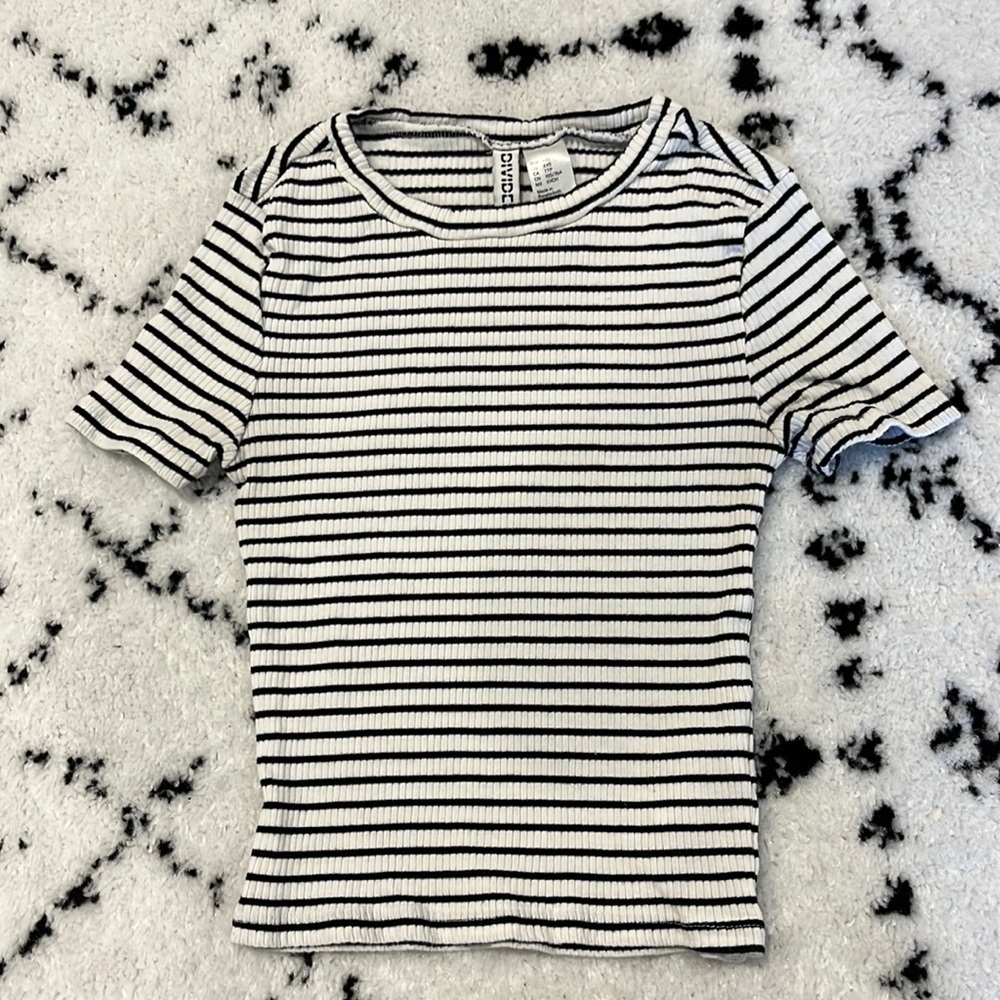 striped crop top from h&m